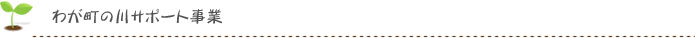 わが町の川サポート事業